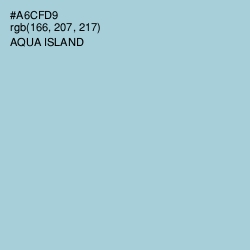 #A6CFD9 - Aqua Island Color Image
