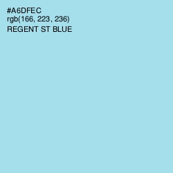 #A6DFEC - Regent St Blue Color Image