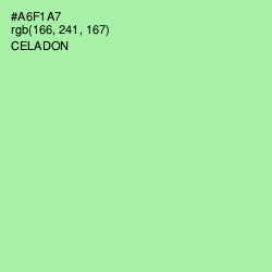 #A6F1A7 - Celadon Color Image
