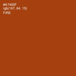#A7400F - Fire Color Image