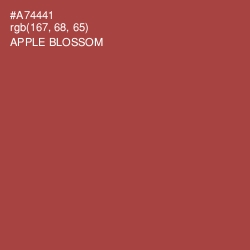 #A74441 - Apple Blossom Color Image