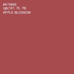 #A74B4E - Apple Blossom Color Image