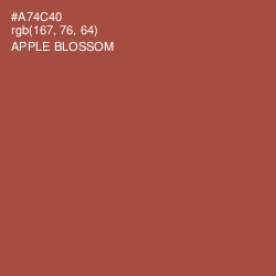 #A74C40 - Apple Blossom Color Image