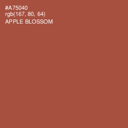 #A75040 - Apple Blossom Color Image