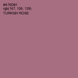 #A76D81 - Turkish Rose Color Image