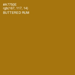 #A7750E - Buttered Rum Color Image