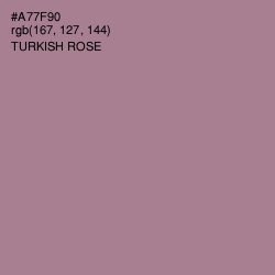 #A77F90 - Turkish Rose Color Image