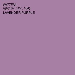 #A77FA4 - Lavender Purple Color Image