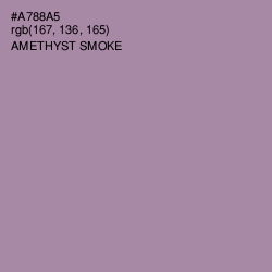 #A788A5 - Amethyst Smoke Color Image