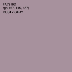 #A7919D - Dusty Gray Color Image
