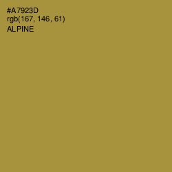 #A7923D - Alpine Color Image