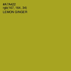#A7A422 - Lemon Ginger Color Image