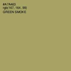 #A7A463 - Green Smoke Color Image