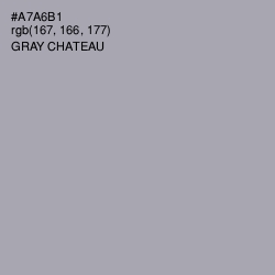 #A7A6B1 - Gray Chateau Color Image