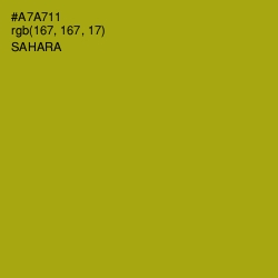 #A7A711 - Sahara Color Image