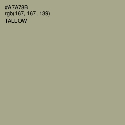 #A7A78B - Tallow Color Image
