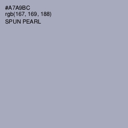 #A7A9BC - Spun Pearl Color Image