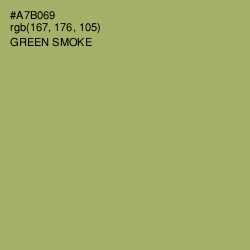 #A7B069 - Green Smoke Color Image
