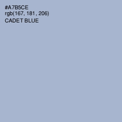 #A7B5CE - Cadet Blue Color Image