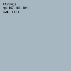 #A7B7C2 - Cadet Blue Color Image