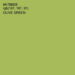 #A7BB5B - Olive Green Color Image