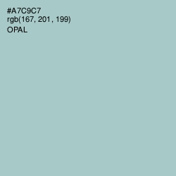#A7C9C7 - Opal Color Image