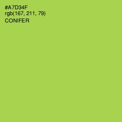 #A7D34F - Conifer Color Image