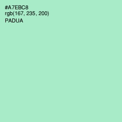 #A7EBC8 - Padua Color Image