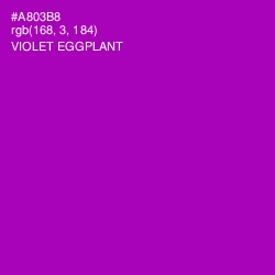#A803B8 - Violet Eggplant Color Image