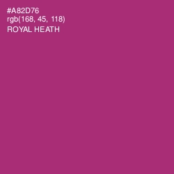 #A82D76 - Royal Heath Color Image