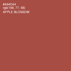 #A84D44 - Apple Blossom Color Image