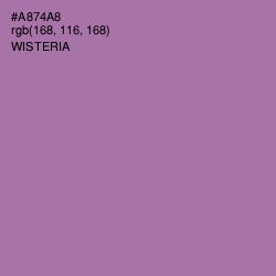 #A874A8 - Wisteria Color Image