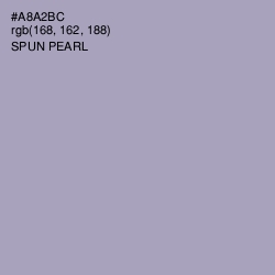 #A8A2BC - Spun Pearl Color Image