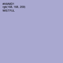 #A8A8D1 - Wistful Color Image