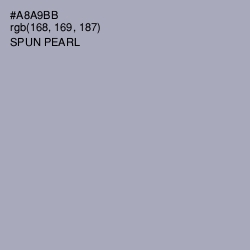 #A8A9BB - Spun Pearl Color Image