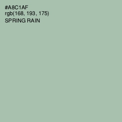 #A8C1AF - Spring Rain Color Image