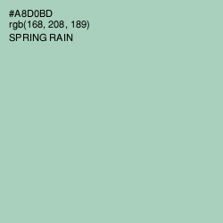 #A8D0BD - Spring Rain Color Image