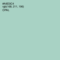 #A8D3C4 - Opal Color Image