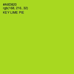 #A8D820 - Key Lime Pie Color Image