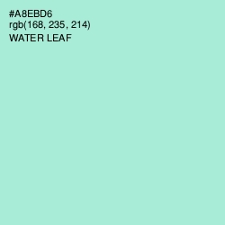 #A8EBD6 - Water Leaf Color Image