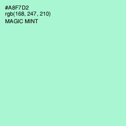 #A8F7D2 - Magic Mint Color Image