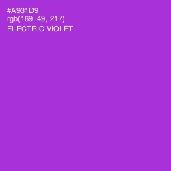#A931D9 - Electric Violet Color Image