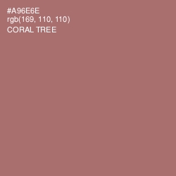 #A96E6E - Coral Tree Color Image