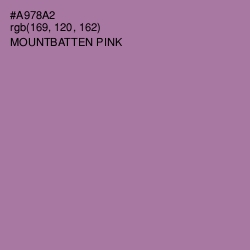 #A978A2 - Mountbatten Pink Color Image