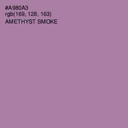 #A980A3 - Amethyst Smoke Color Image