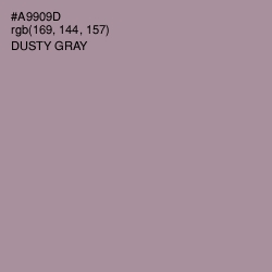 #A9909D - Dusty Gray Color Image