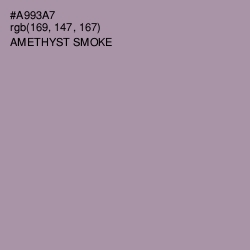 #A993A7 - Amethyst Smoke Color Image