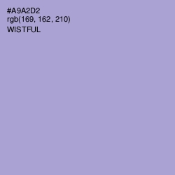 #A9A2D2 - Wistful Color Image