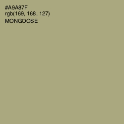 #A9A87F - Mongoose Color Image