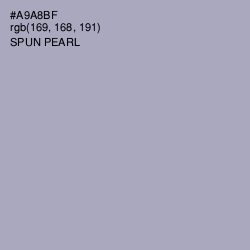 #A9A8BF - Spun Pearl Color Image